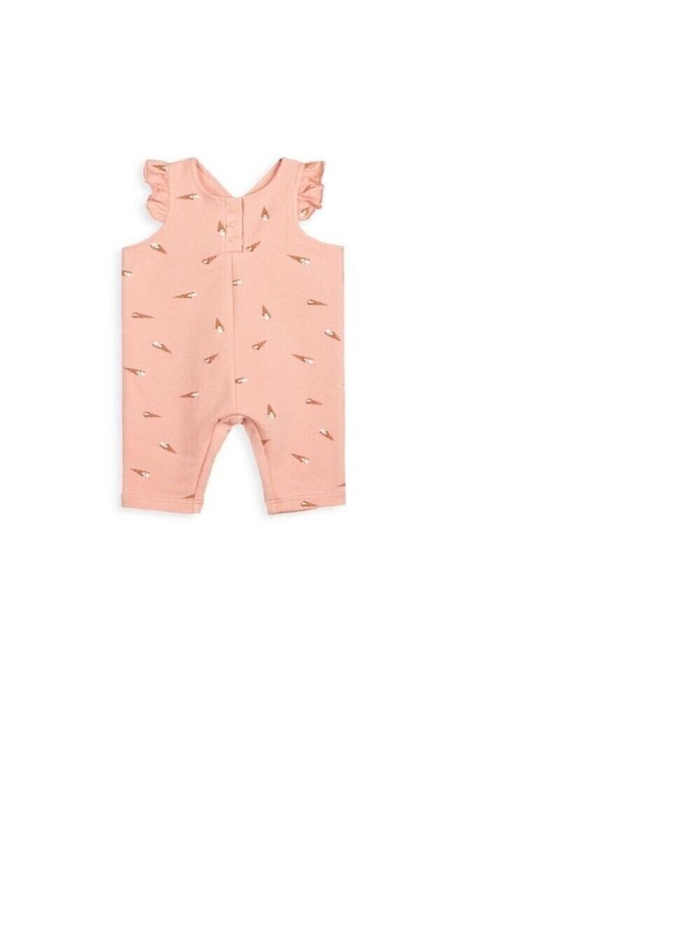 Miles The Label Baby Sleeveless Romper Playsuit Knit Coral 6M